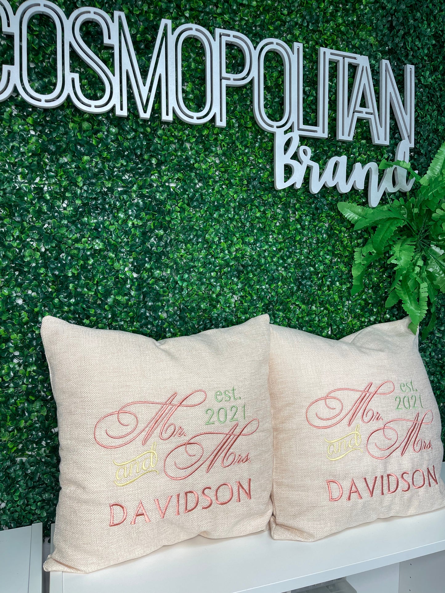 EMBROIDERED PILLOWS