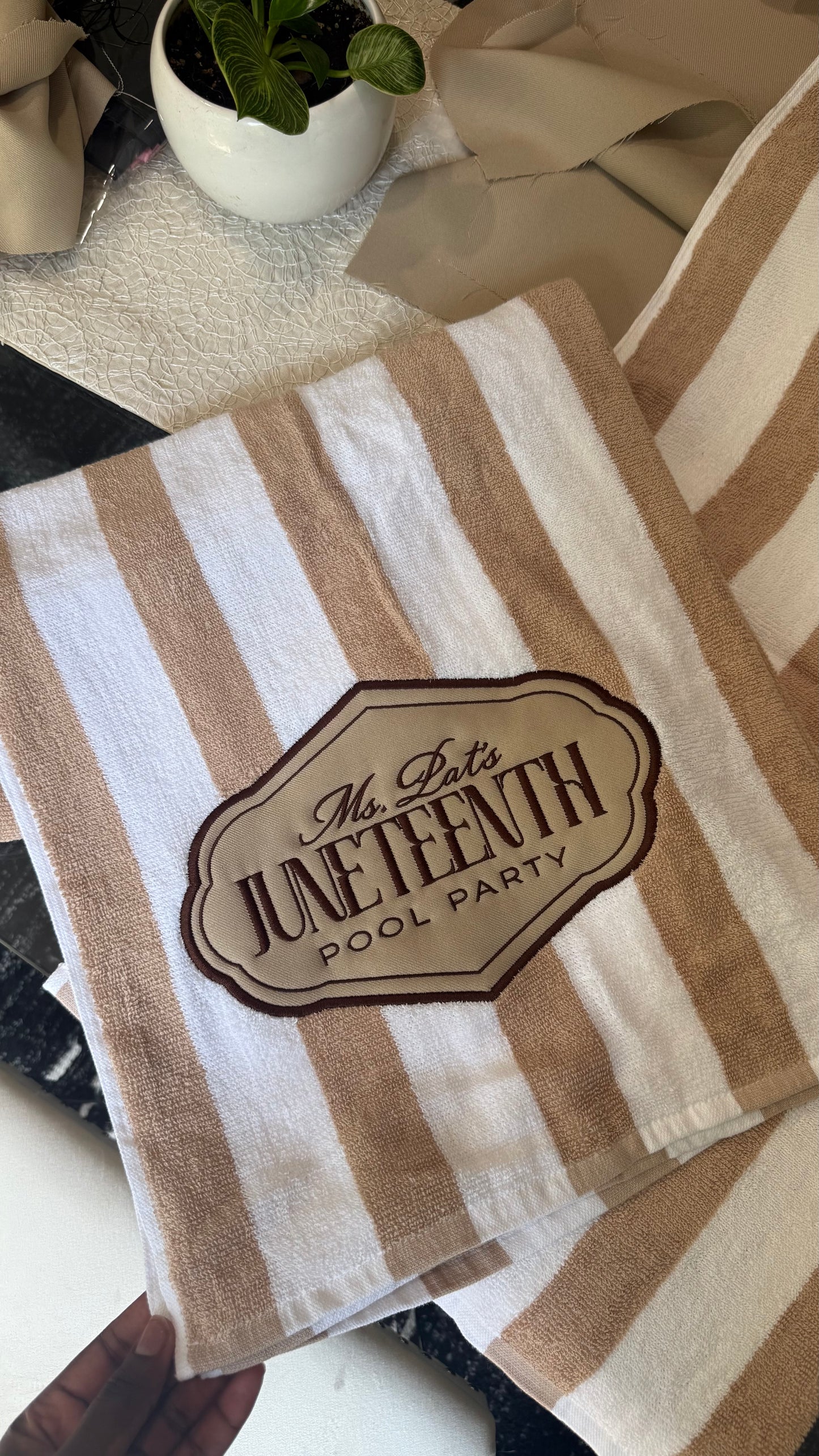 EMBROIDERED TOWELS