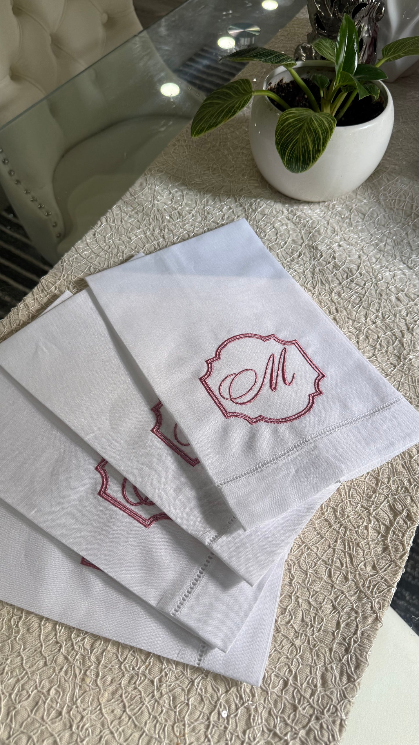 EMBROIDERED TEA TOWELS