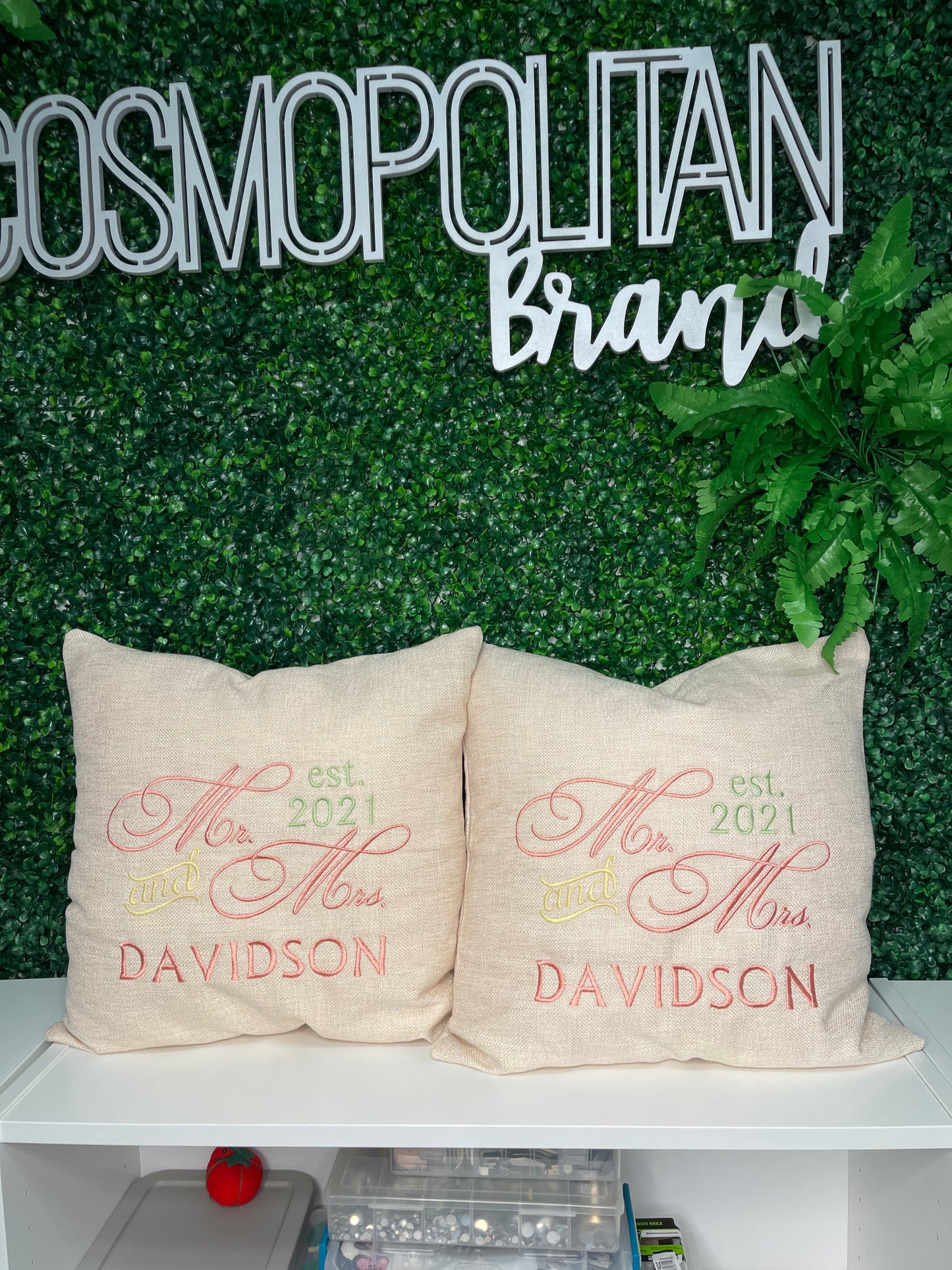 EMBROIDERED PILLOWS