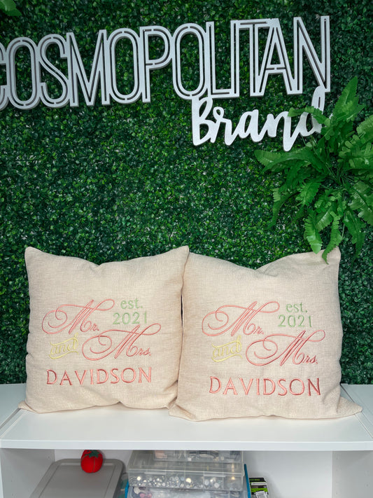 EMBROIDERED PILLOWS