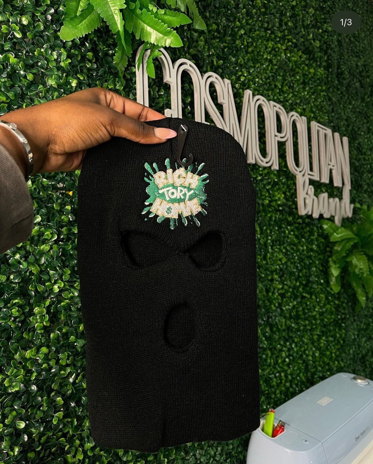 CUSTOM EMBROIDERED SKI MASK