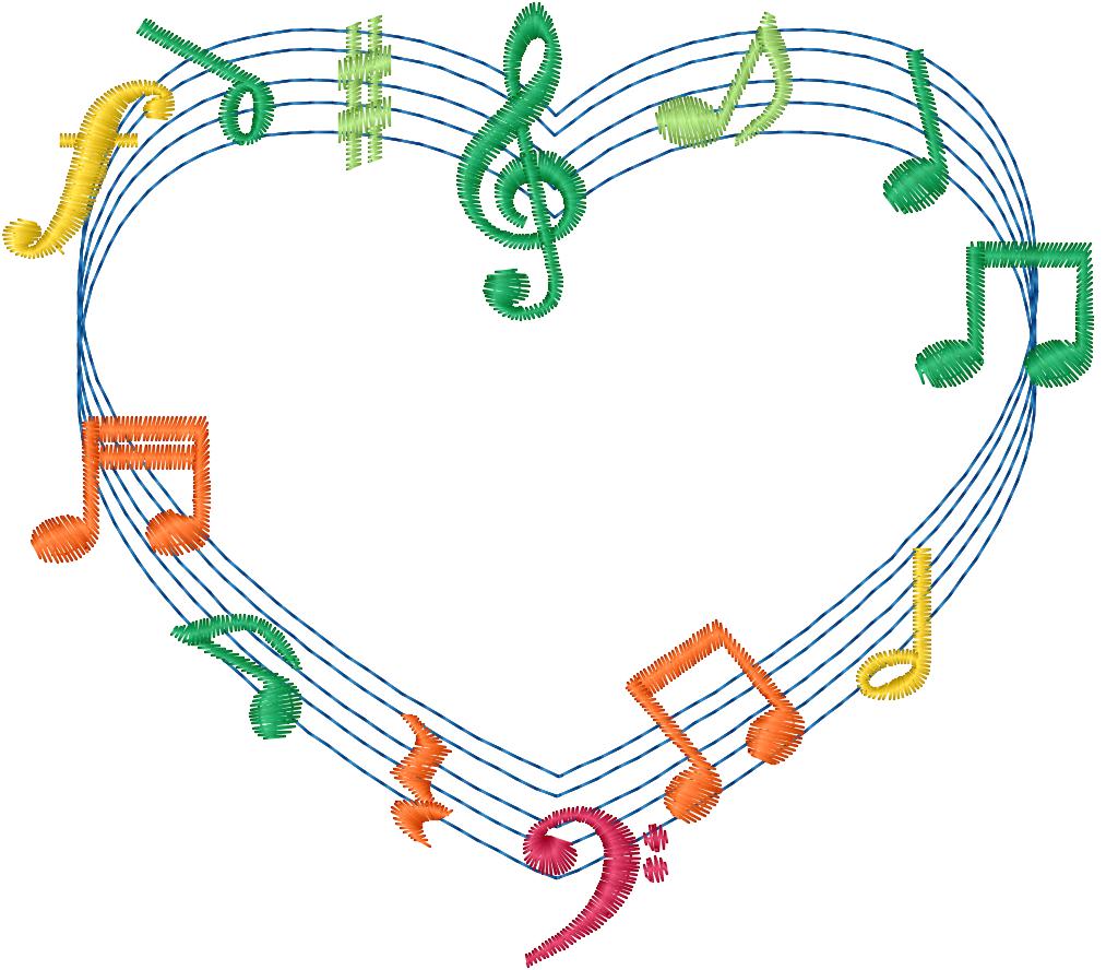 HEART & MUSIC NOTES