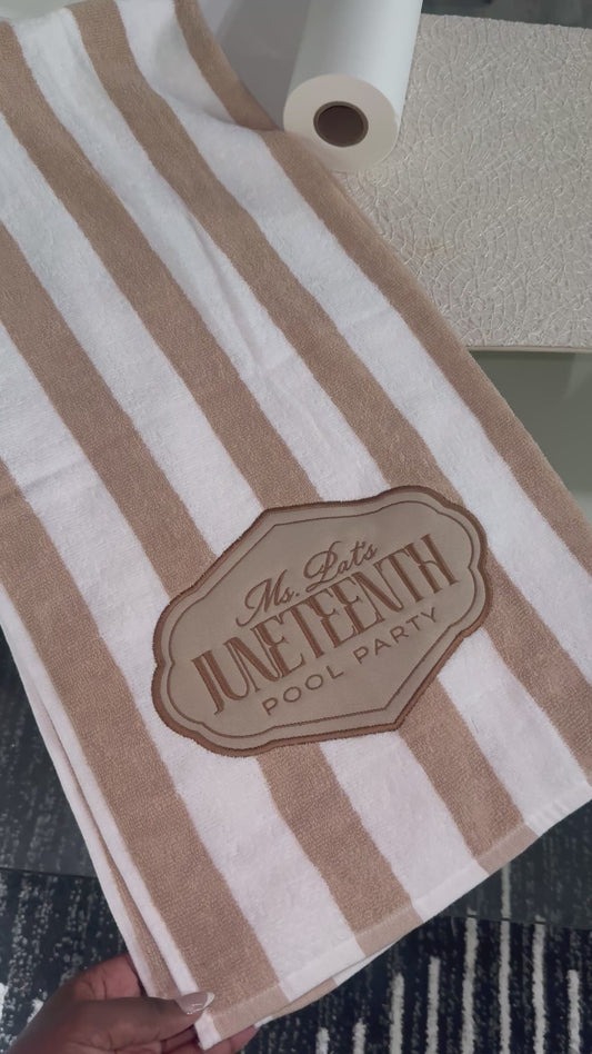 EMBROIDERED TOWELS